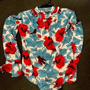 Multicolor blouse Ann Taylor new